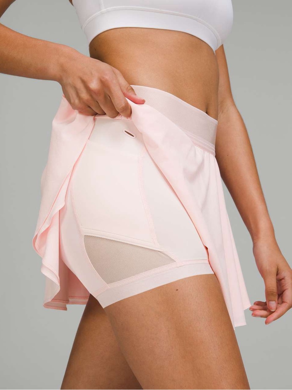 Lululemon pink strawberry milkshake rival skirt skirt skort size 6 - Picture 4 of 5